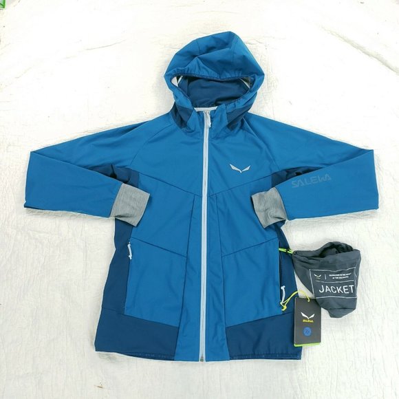NWT Salewa Pedroc 2 SW DST Stormwall Durastretch Jacket Womens Size Medium Blue - Picture 2 of 11